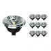 Monipakkaus 10x Noxion LEDspot AR111 GU10 Pro V2.0 12-50W 927 40D 600lm DIM