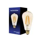 Noxion Lucent LED E27 Edison Filament Keltainen 7.2W 630lm -  822 Erittäin Lämmin Valkoinen | Himmennettävä - Korvaa 50W